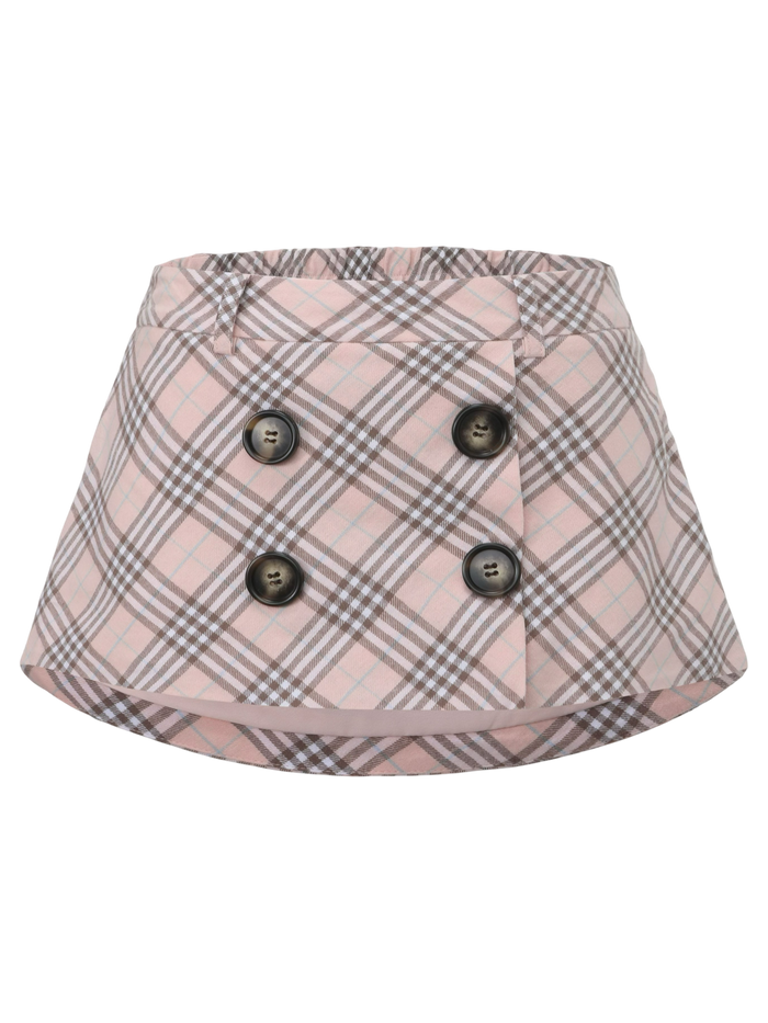 Blair Preppy Plaid Mini Skirt (Pink)