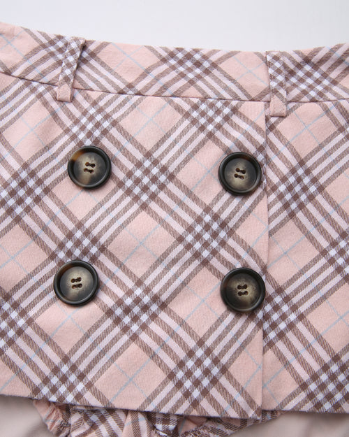 Blair Preppy Plaid Mini Skirt (Pink)