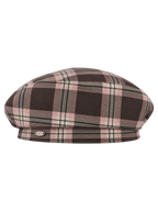 Blair Preppy Plaid Beret (Brown)