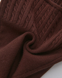 Colette cable knit cami top in brown by Angel Ruche, photo 27