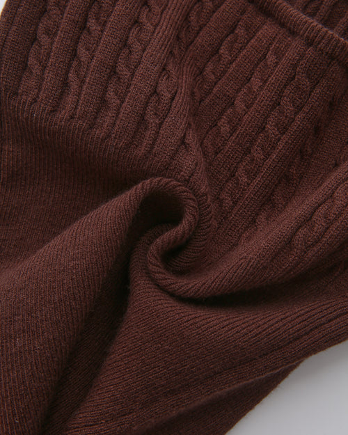 Colette cable knit cami top in brown by Angel Ruche, photo 27