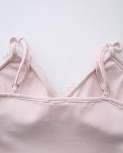 Snow Deer Print Chiffon Cotton Cami（Grey）