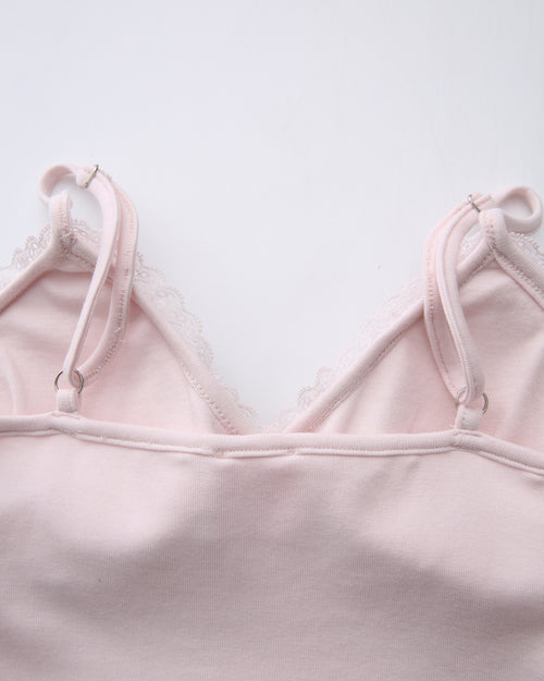 Snow Deer Print Chiffon Cotton Cami（Grey）