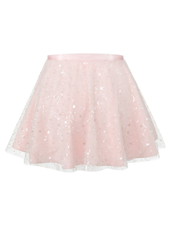 Pirouette Babydoll Wrap Skirt (Sequin Pink)