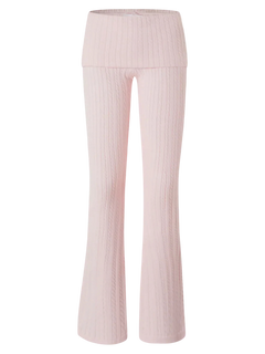 Colette Cable Knit Fold‑Over Pants 
