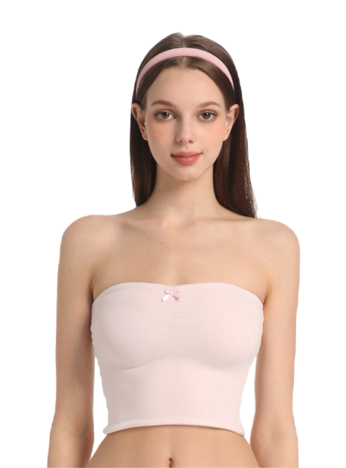 Pink Pilate Princess Ruched Tube Top