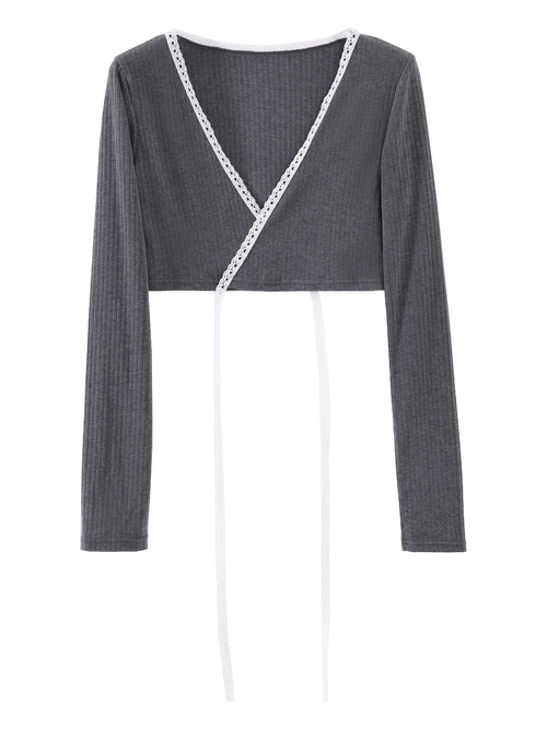 Ballerina Bliss Wrap Cardigan (Grey)