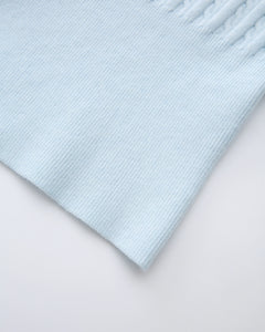 Colette Cable Knit Cami Top (Ice Blue)