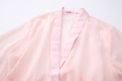 Bambi Princess Fur Chiffon Robe (Pink)