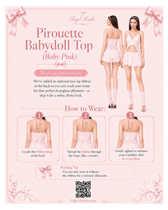 Pirouette Babydoll Top (Baby Pink)