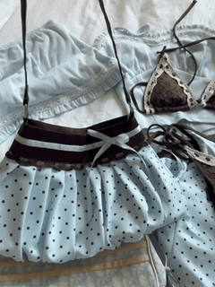 Dolly Polka Dot Bag (Baby Blue)