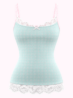 Dewdrop Reversible Lace Cami (Pink Teal)