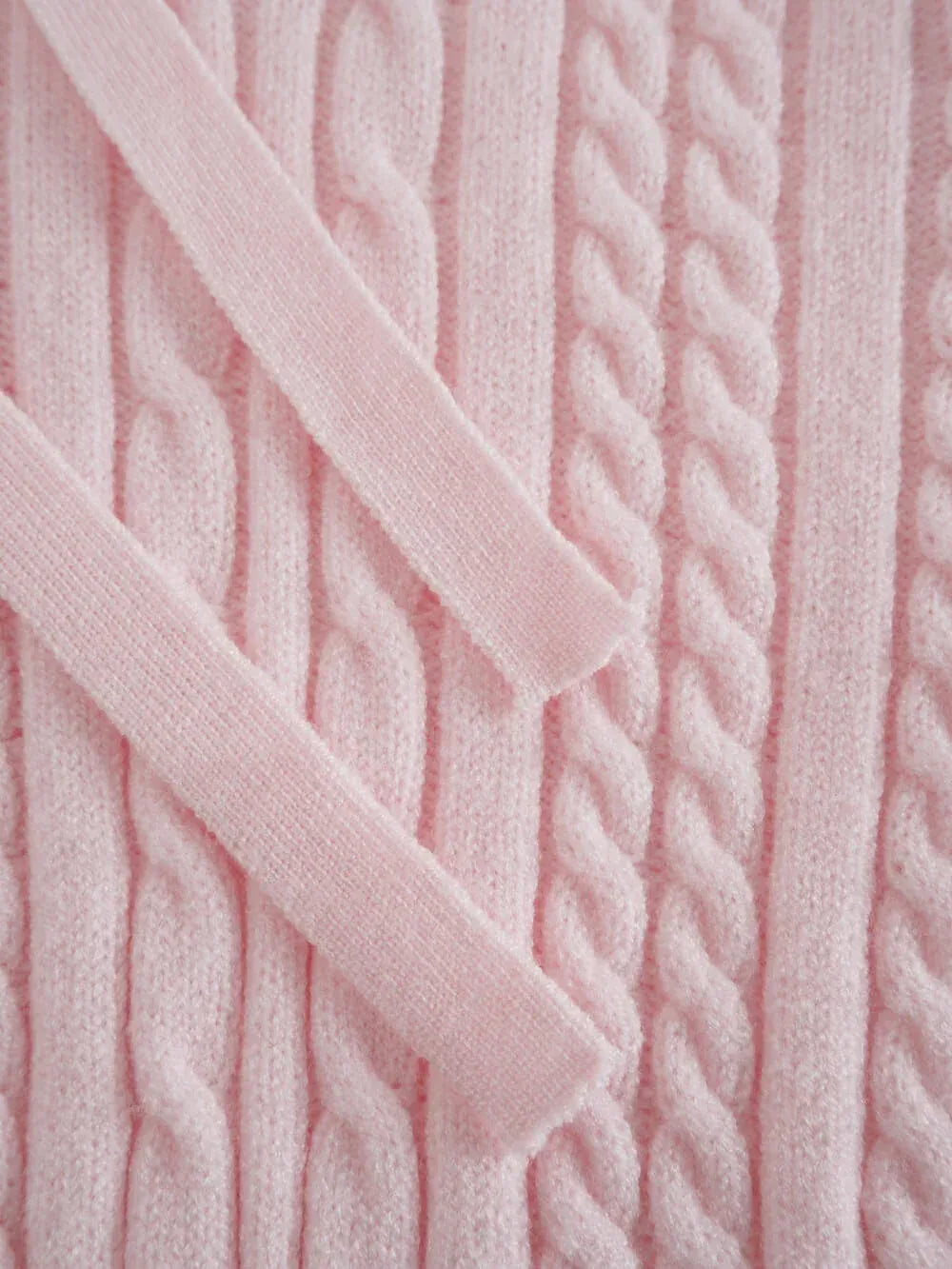 Strawberry Milk Cable Knit Zip up Cardigan (Pink) – Angel Ruche