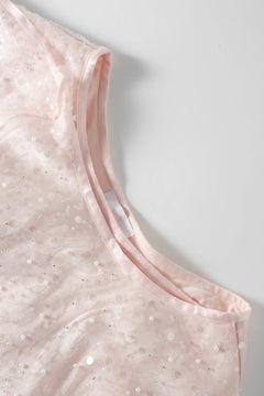 Pirouette Babydoll Wrap Skirt (Sequin Pink)