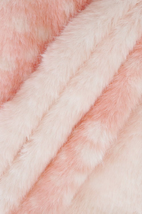 My True Form Fawn Fur Bolero Cardigan (Pink)