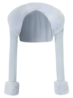 My True Form Fawn Fur Bolero Cardigan (Snow Blue)