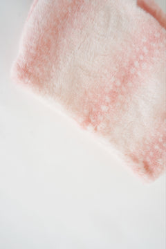 My True Form Fawn Mid-Rise Fur Lace Skirt (Pink)