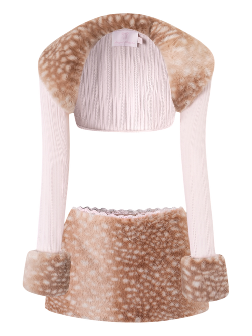 My True Form Fawn Set (Fur Bolero + Skirt Set)