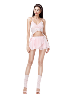 Pirouette Babydoll Wrap Set (Baby Pink)