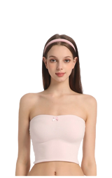 Pink Pilate Princess Ruched Tube Top