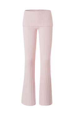 Colette Cable Knit Fold‑Over Pants 