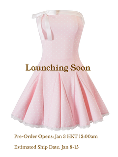 Dolly Polka Dot Dress + Petticoat (Pink)