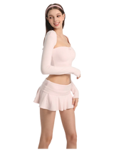Pilate Princess Long Sleeve Bolero Shrug Cardigan（Rose Pink）