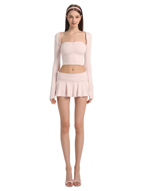 Pink Pilate Princess Long Sleeve Bolero Strug Cardigan