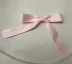 Pink Ribbon Bow Safety Pin Accessory - Angel Ruche