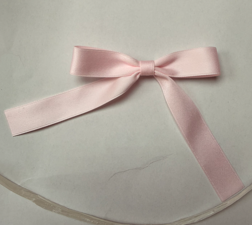 Pink Ribbon Bow Safety Pin Accessory