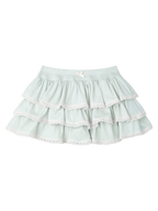 Ballerina Bliss Ruffle Mini Skirt (Minty Green)