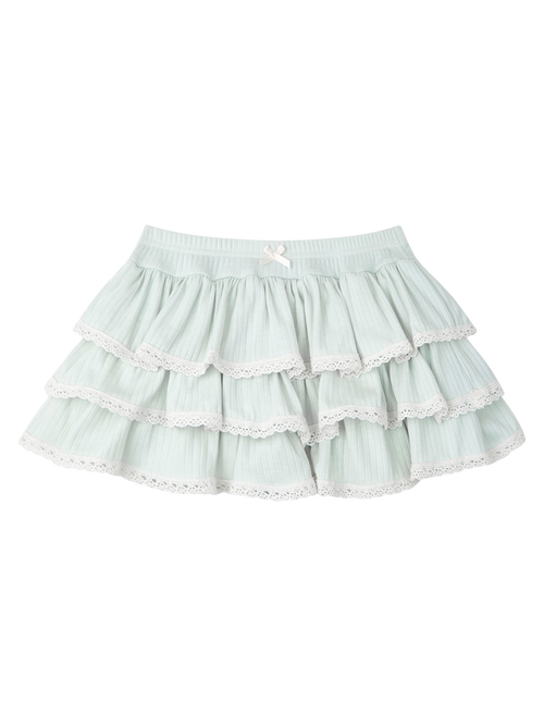 Ballerina Bliss Ruffle Mini Skirt (Minty Green)