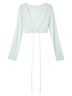 Ballerina Bliss Wrap Cardigan (Minty Green)