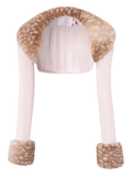 My True Form Fawn Fur Bolero Cardigan