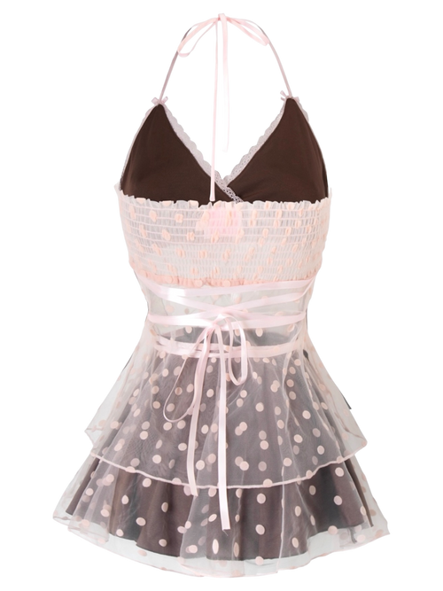 Maison Polka Babydoll Wrap Set