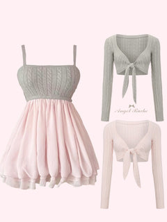 Lovergirl Cable Knit BabyDoll Set